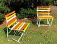 EM123-A Garden Chair DDA with powder coated multi colour aluminium battens.JPG